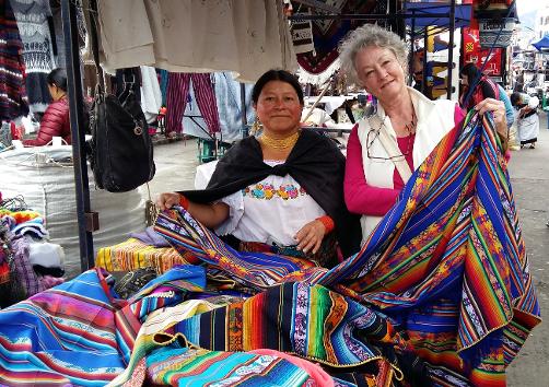 Otavalo Market textiles